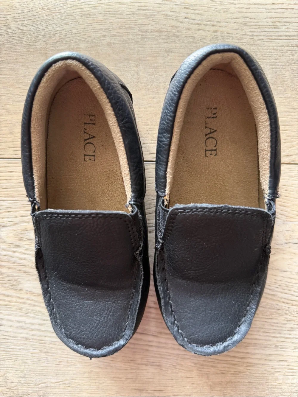 The Children's Place Black Kids Slip-On Loafers | Size 9